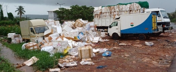 Thermocol waste lingers on  at wholesale fish market