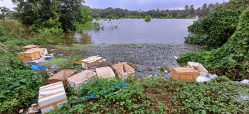 Now, thermocol waste found in   low-lying Seraulim fields