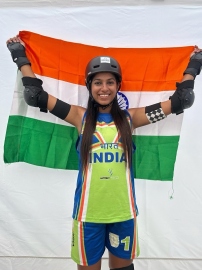 ﻿Caroline Fernandes shines at World Skate Games