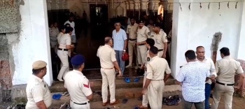 Tensions rise at Shree Bhumika Temple after lock changed, authorities step in