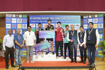 Ankur and Sutirtha clinch singles gold medals