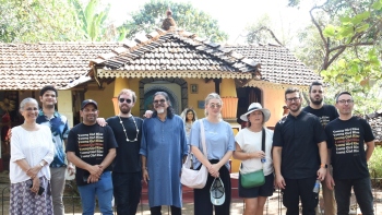 ﻿Fr Rob Galea visits Ancestral Goa, Big Foot Cross Museum