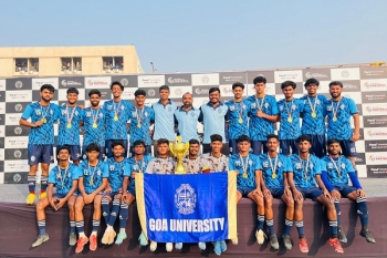 ﻿Goa University win West Zone inter-university football men’s c'ship