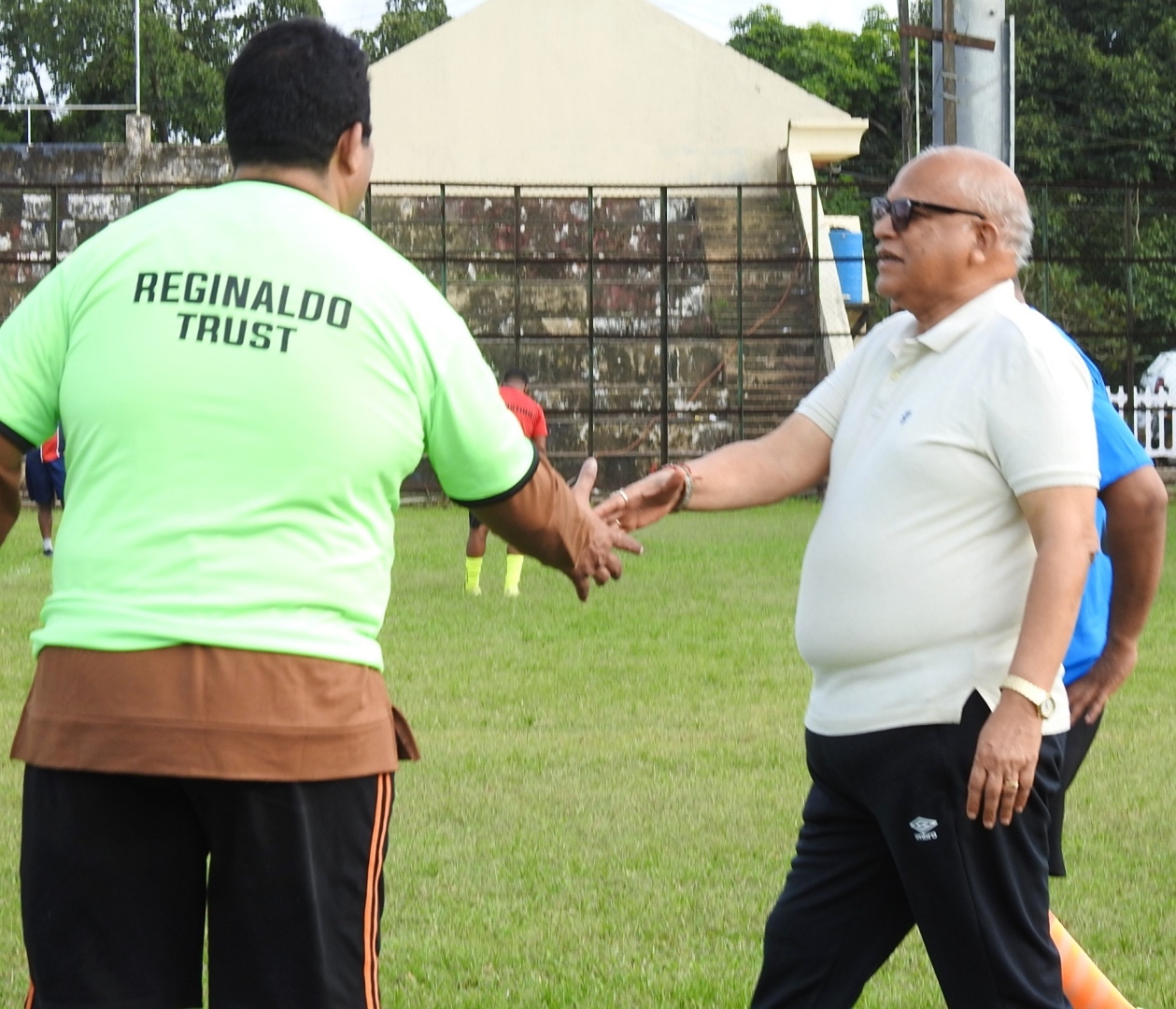 When football brought together old   political foes Digambar, Reginaldo