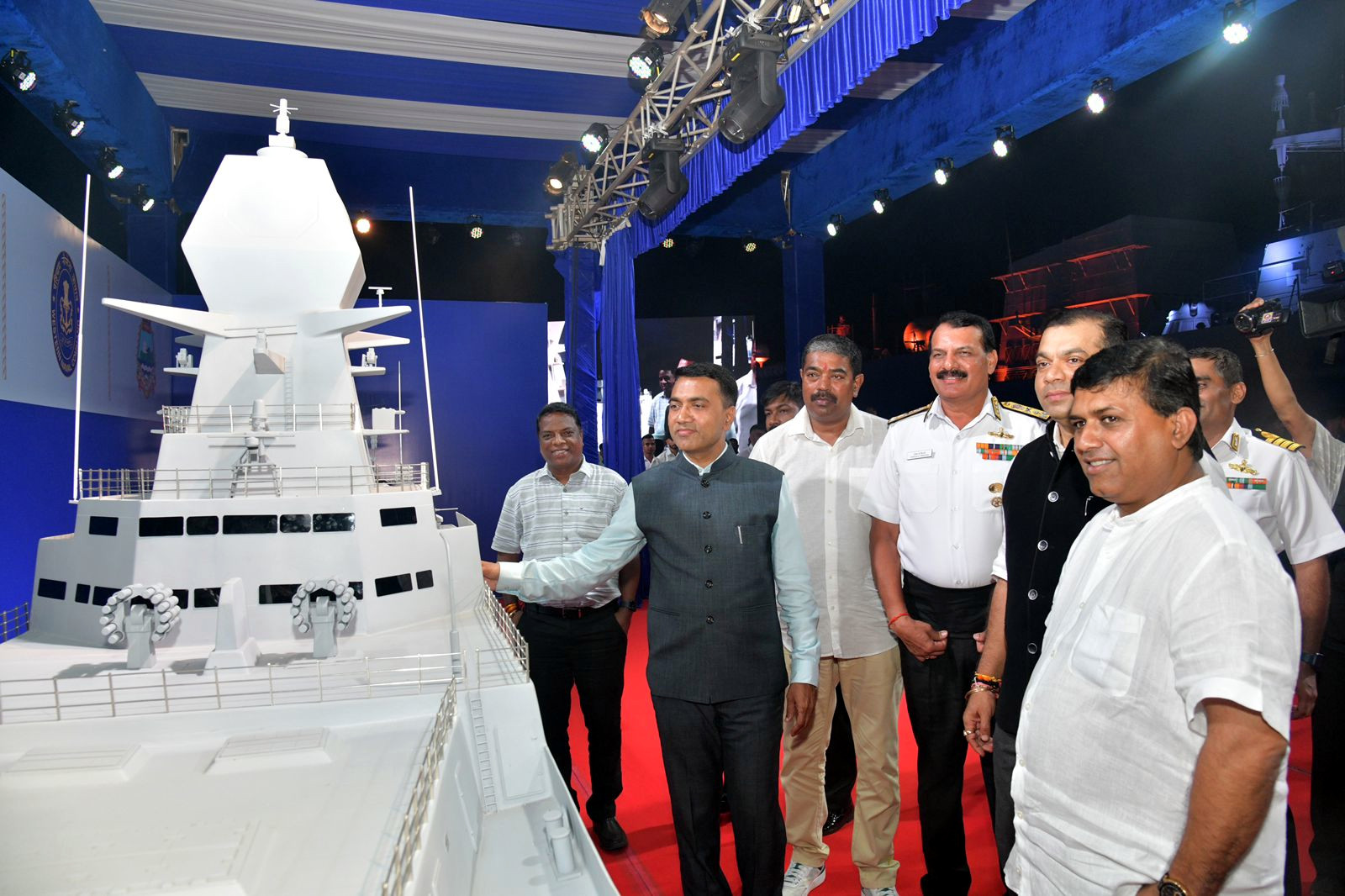 Model of INS Mormugao unveiled