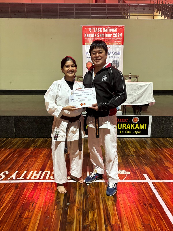 ﻿Rheanne earns 1st Dan Black Belt at Noida grading exam