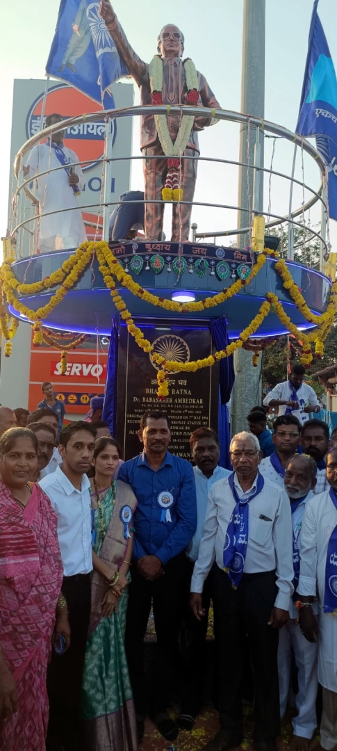 Ambedkar statue installed at Zuarinagar