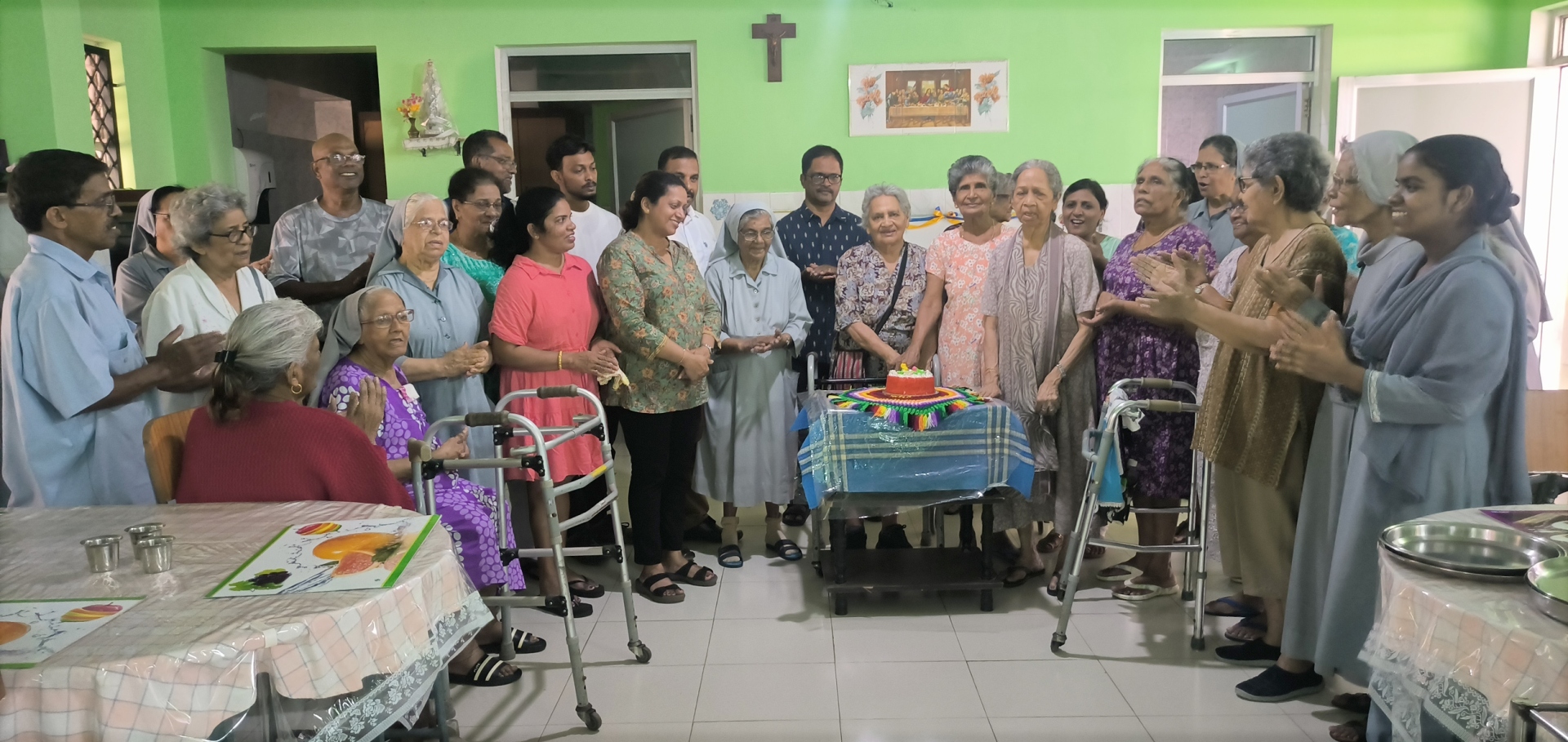 Easter Tiding celebrated with inmates of   Divine Providence at Cana Benaulim