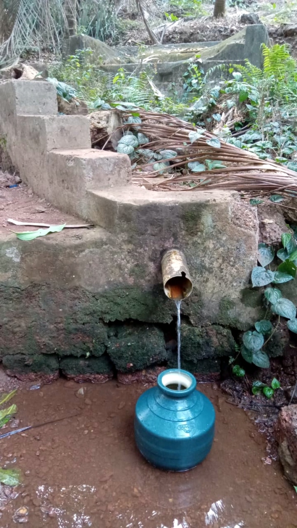 Locals prefer spring  water at Kudai
