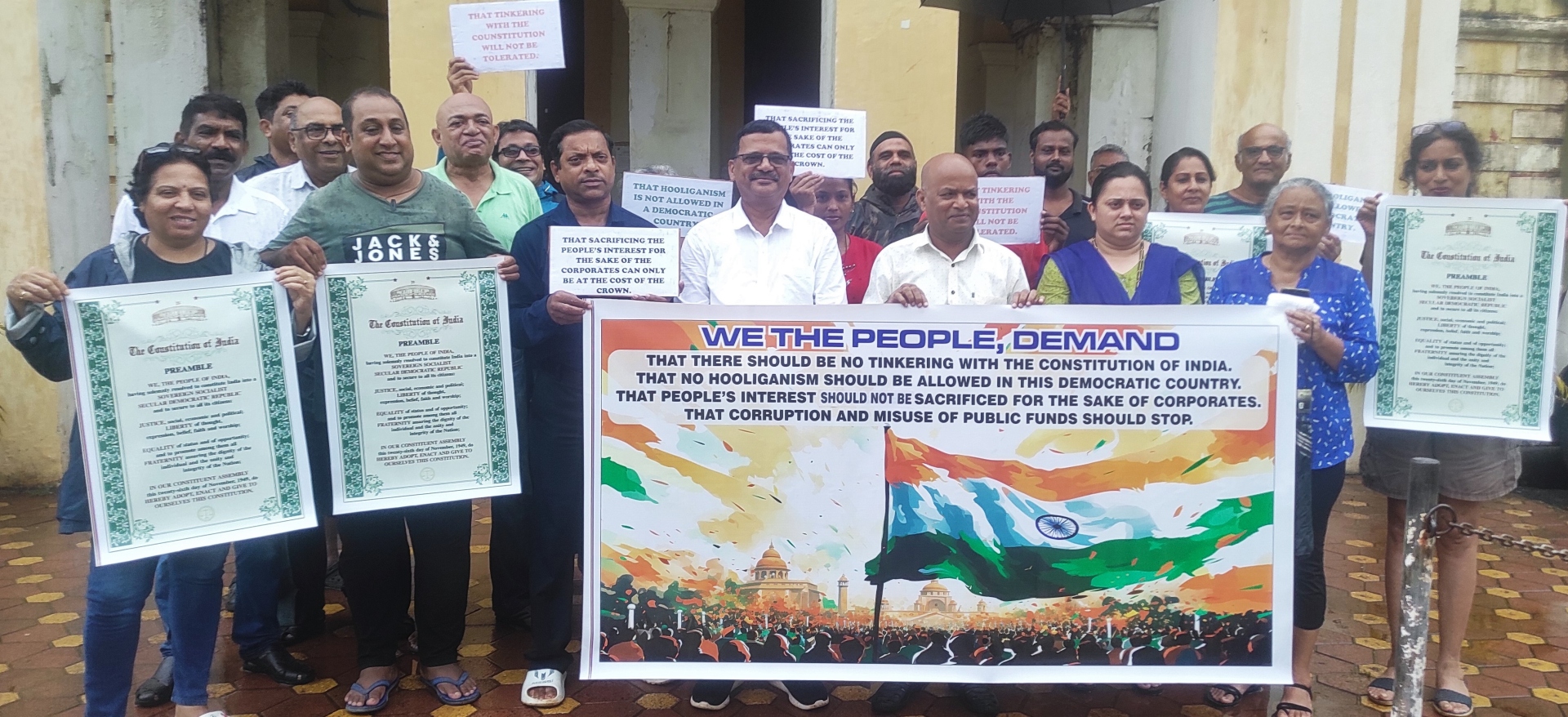 Margao citizens hold rally, demand Constitutional protection, reform