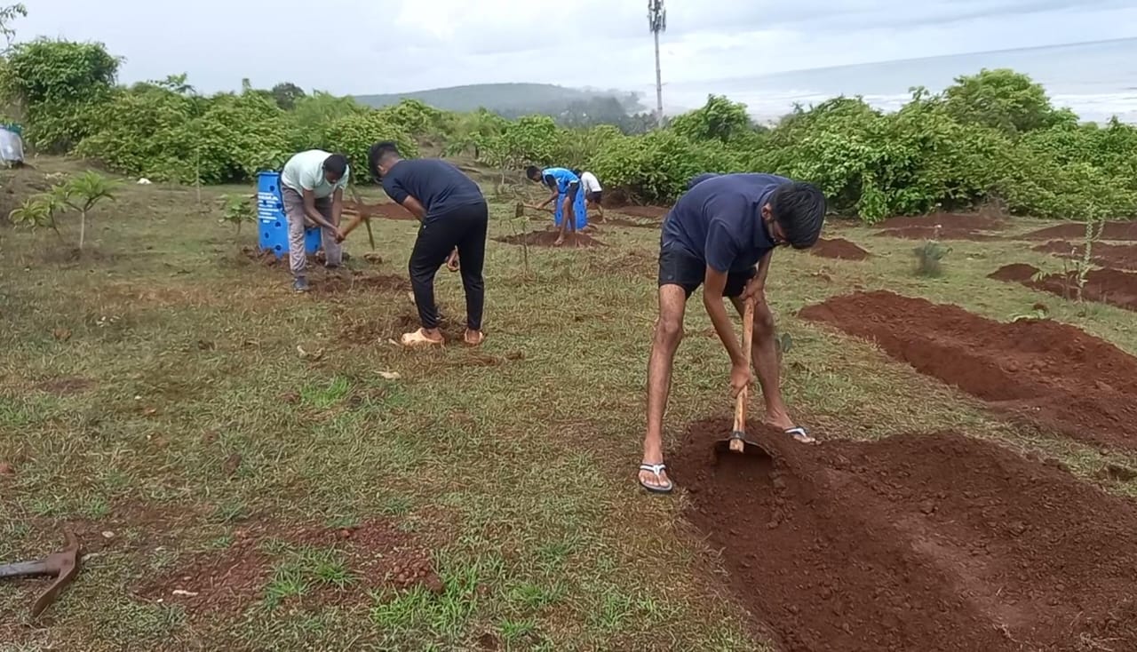 195 rainwater harvesting  trenches dug in Mandrem