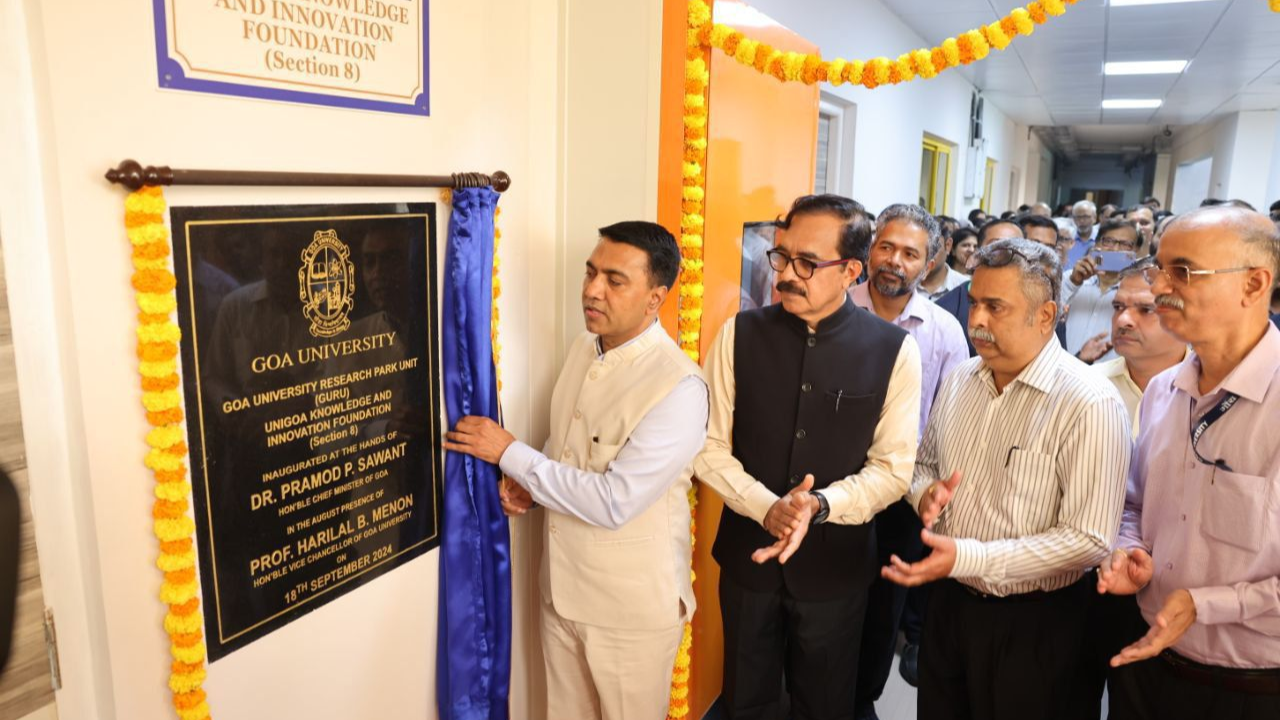 CM Pramod Sawant inaugurates GU Research Park, backs start-ups