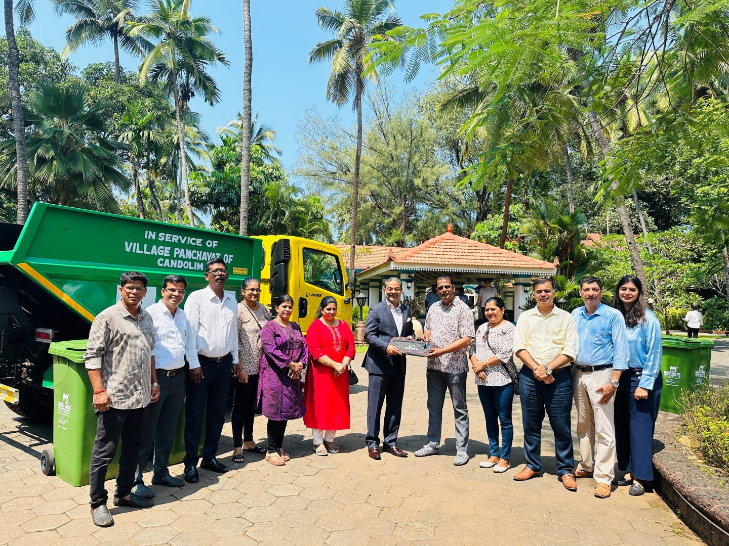 Boosting cleanliness efforts, IHCL gifts waste collection truck to Candolim p’yat