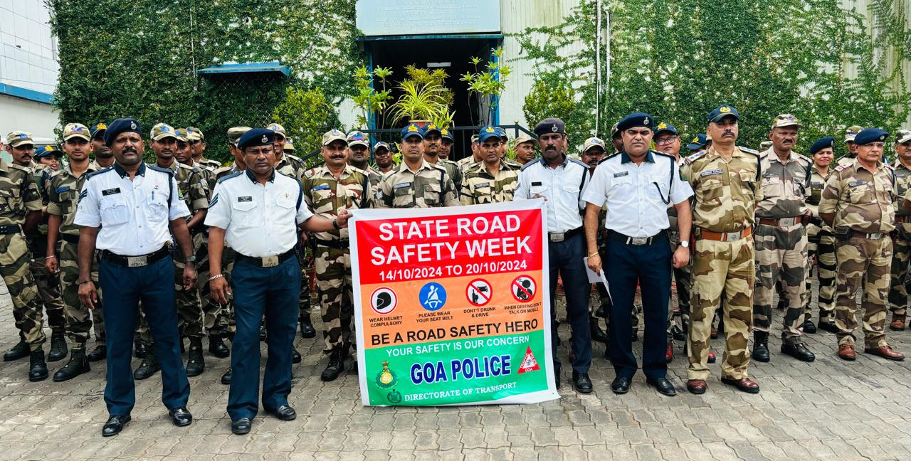 Road Safety Awareness conducted for CISF personnel at Dabolim Airport