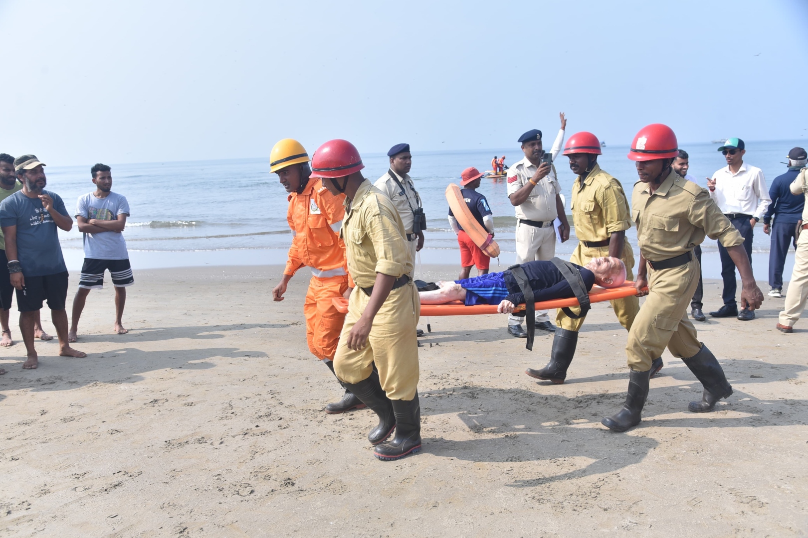 Tsunami mock drill conducted at Morjim