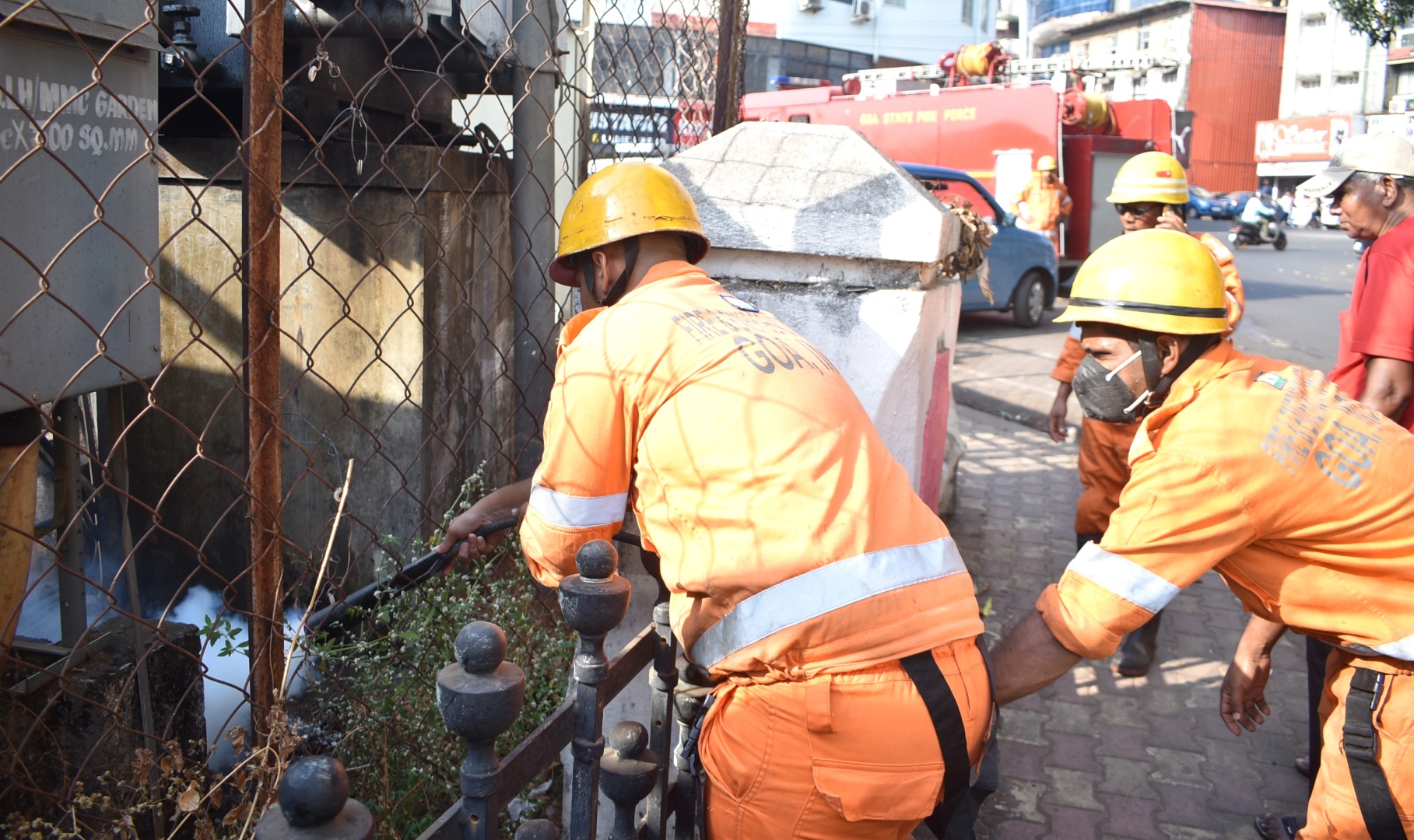 Margao residents demand action after waste fire at Lohia Maidan