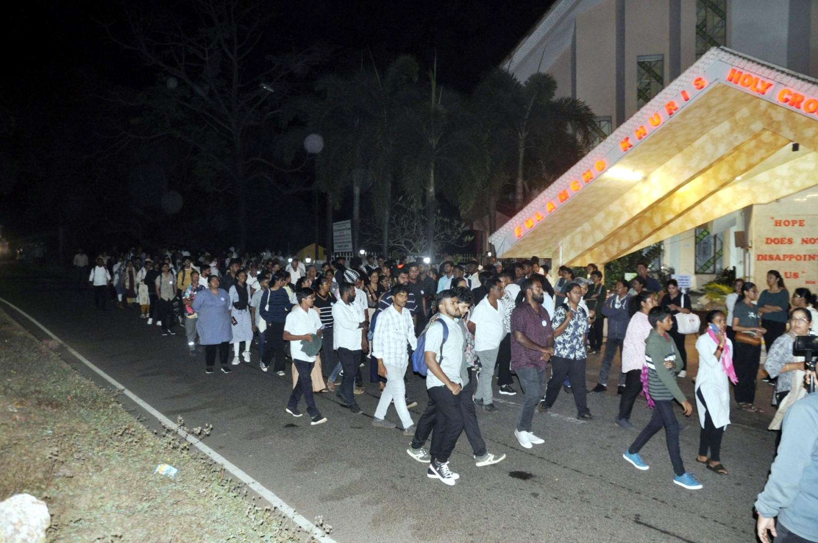 Sea of devotion as thousands undertake pilgrimage of faith