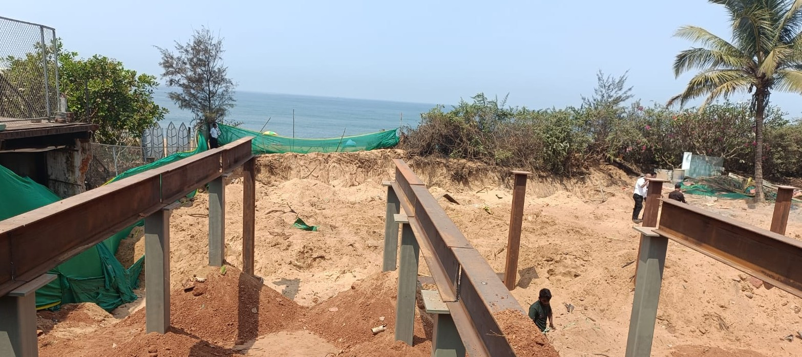 Illegal construction on Candolim beach under scrutiny by GCZMA