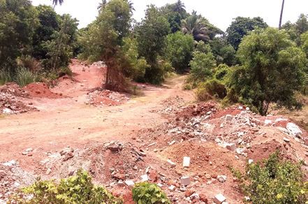 Land-filling continues unabated at Mapusa