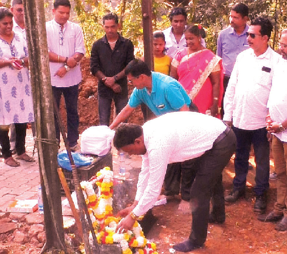 Work on long-pending road under bridge at Chandor railway station finally begins