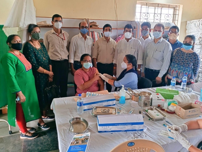 347 vaccinated at Pilerne Panchayat