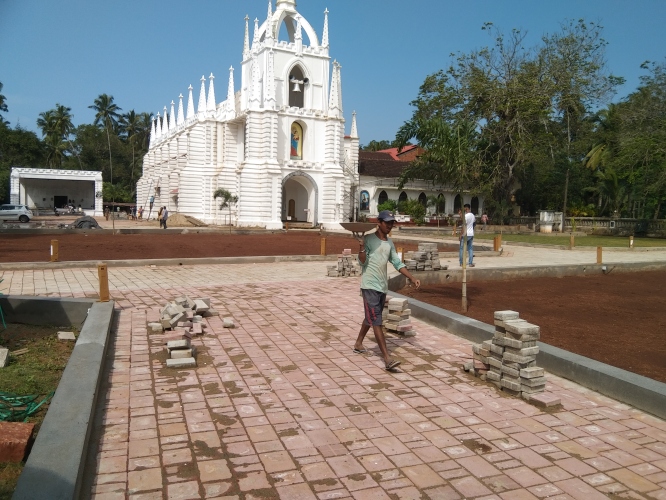 Beautification of Saligao  church in progress: MLA