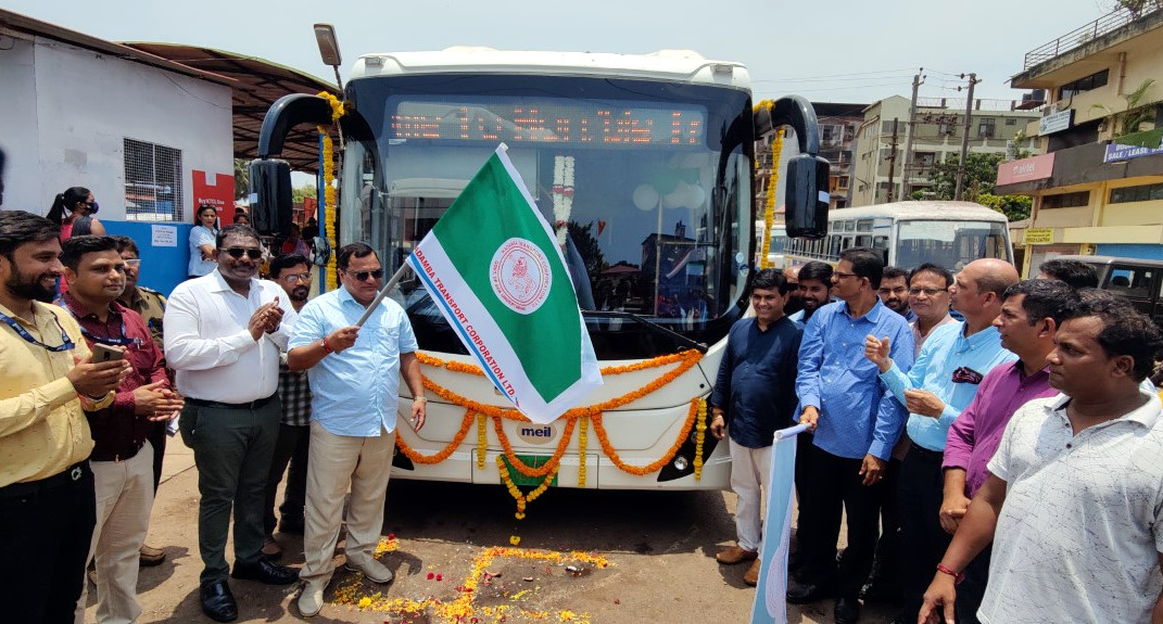 The Goan EveryDay: KTC EV buses on 2 routes launched