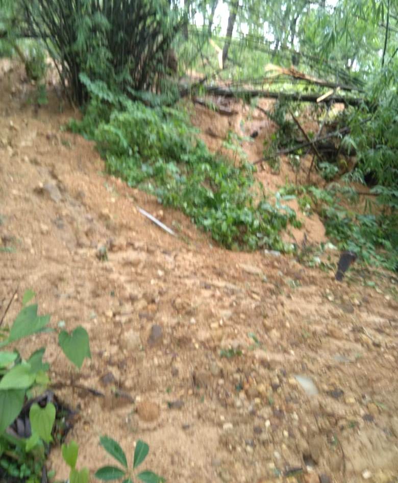 Concerns raised as mud and debris slide down from Dicarpale hillock