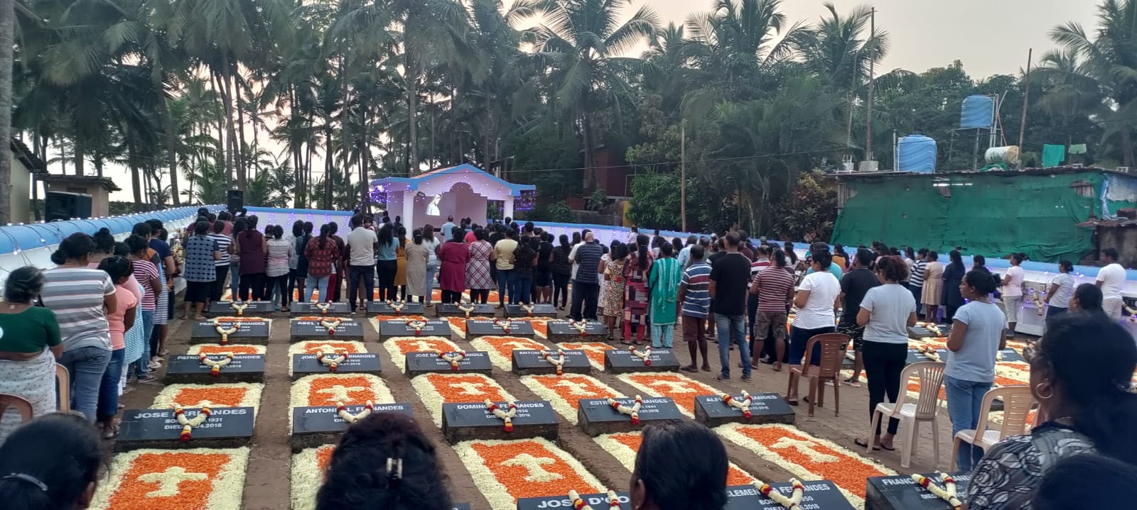 Agonda cemetery decked up for All Souls Day