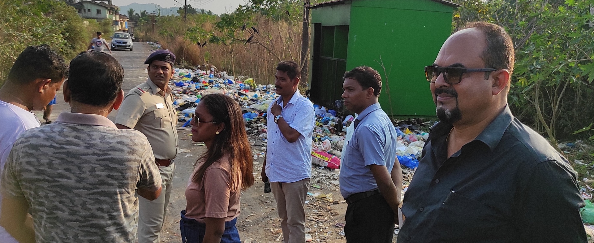 Waste strewn around Green Booth in Sao Jose de Areal raises a stink