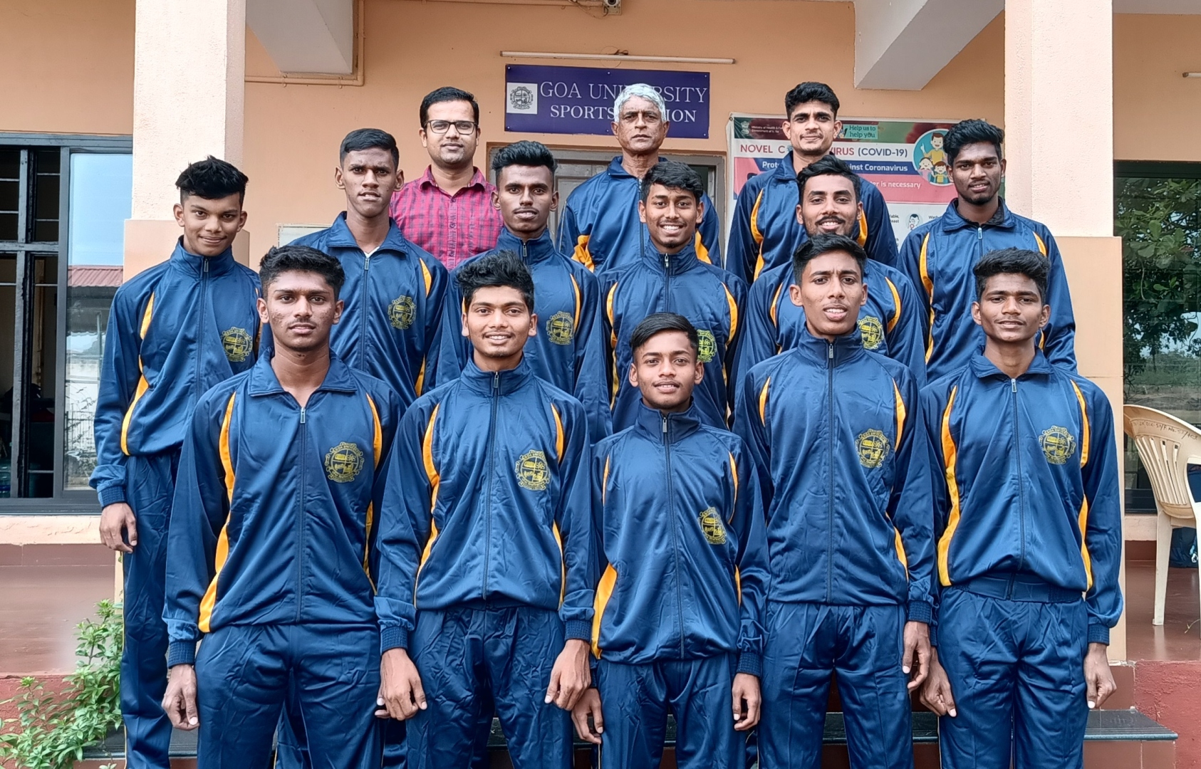 Goa University volleyball team for west zone c'ship