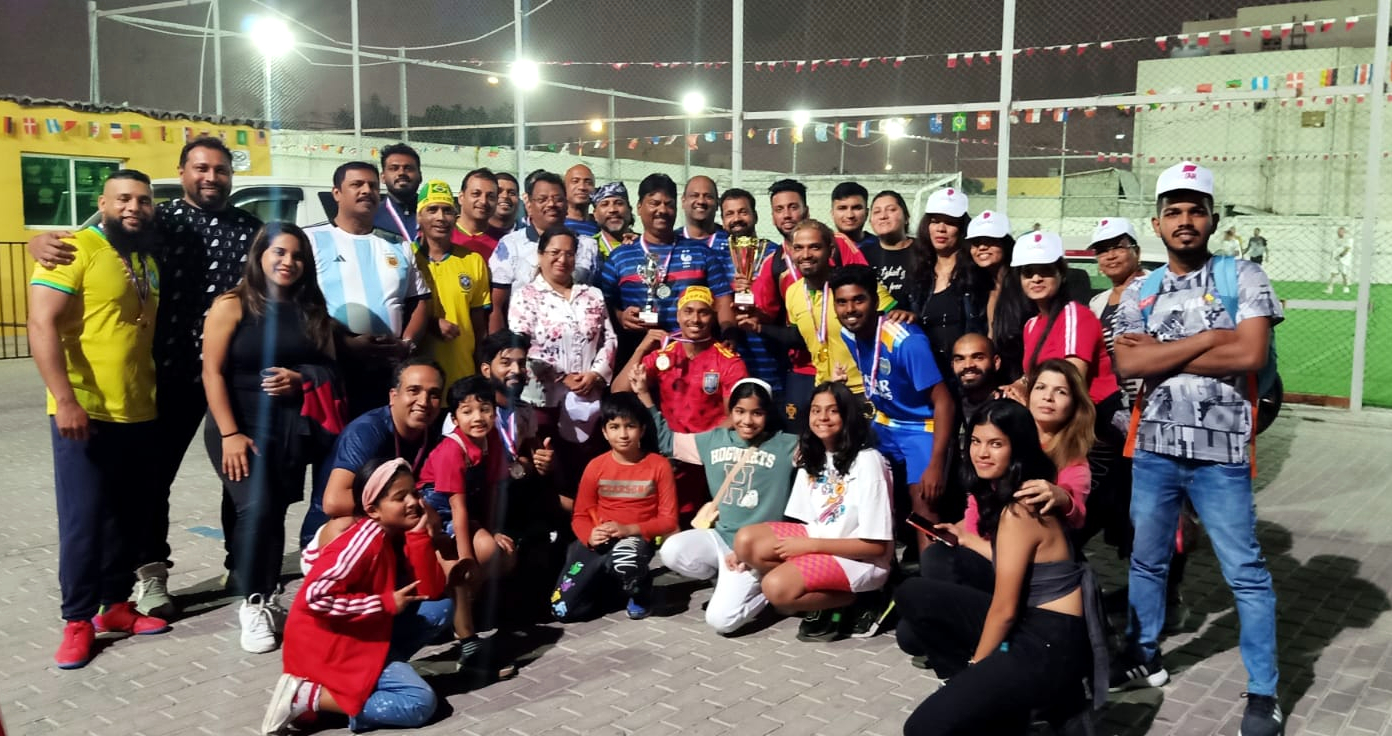 Goans play football in Qatar to mark Feast